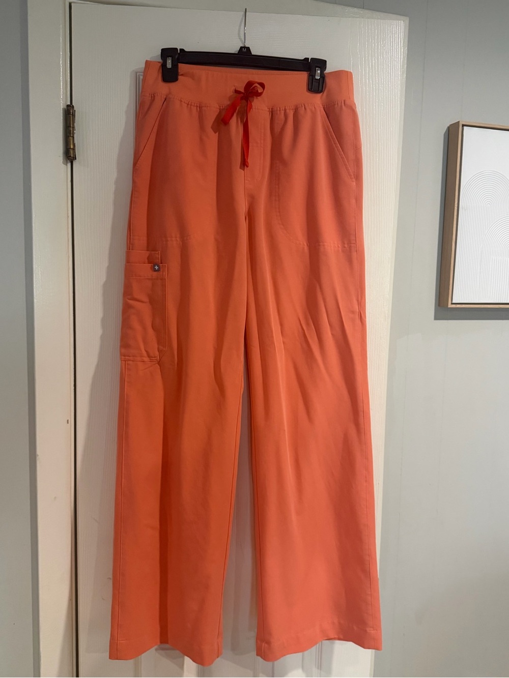 Figs Isabel High waisted wide leg medium tall scrub bottoms Sunset Drift